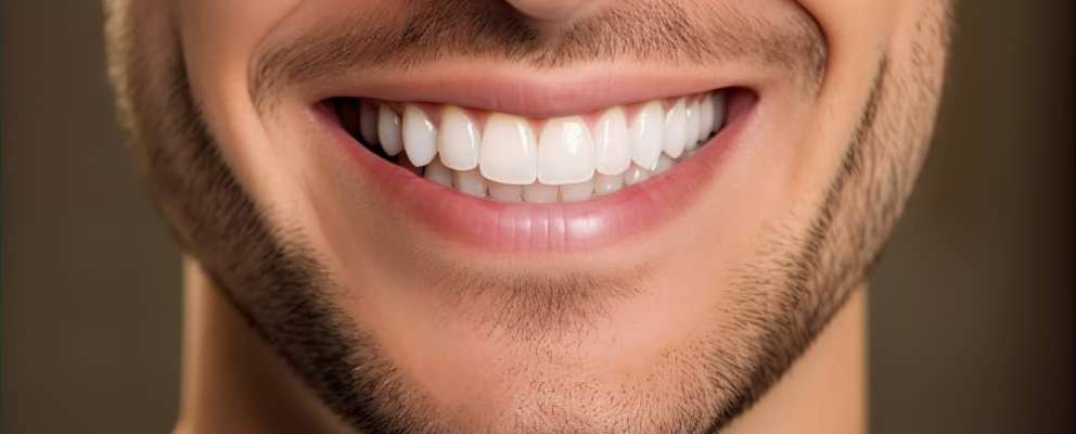 Happy person confidently smiling with visibly whiter teeth enhancing their overall look Slough